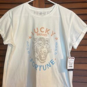 Lucky Brand tee, size large.